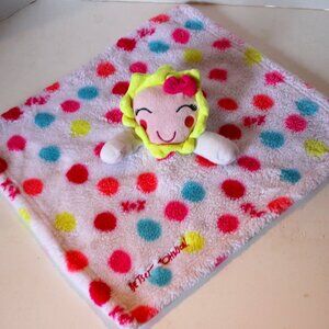 Betsey Johnson child's comfort blanket with dolls head